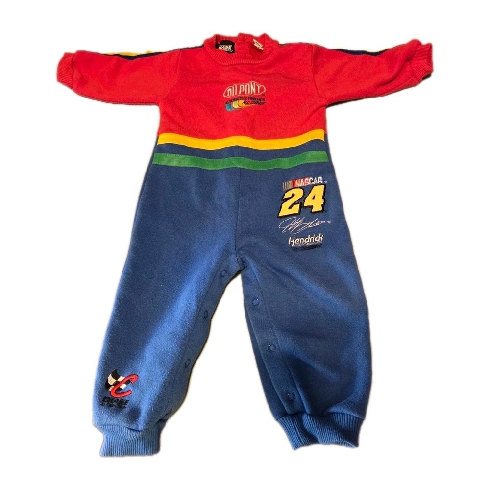 Vintage Retro NASCAR Chase Authentics Jumper For Toddlers Size 12m Jumpsuit